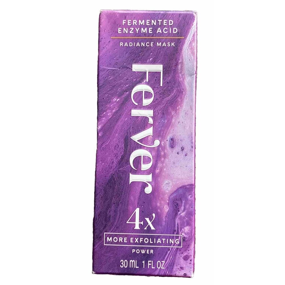 FERVER 4X Fermented Enzyme Acid Radiance Face Mask 4x More Exfoliating 1 Oz